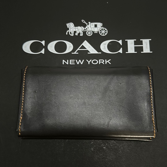 Limited Edition Coach x Nasa Wallet Black Leather Card Phone Case bifold Card - Picture 4 of 8
